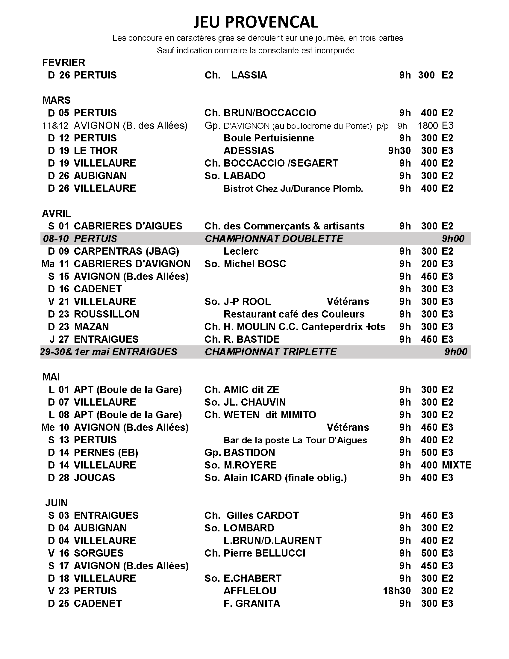 Calendrier  jp1