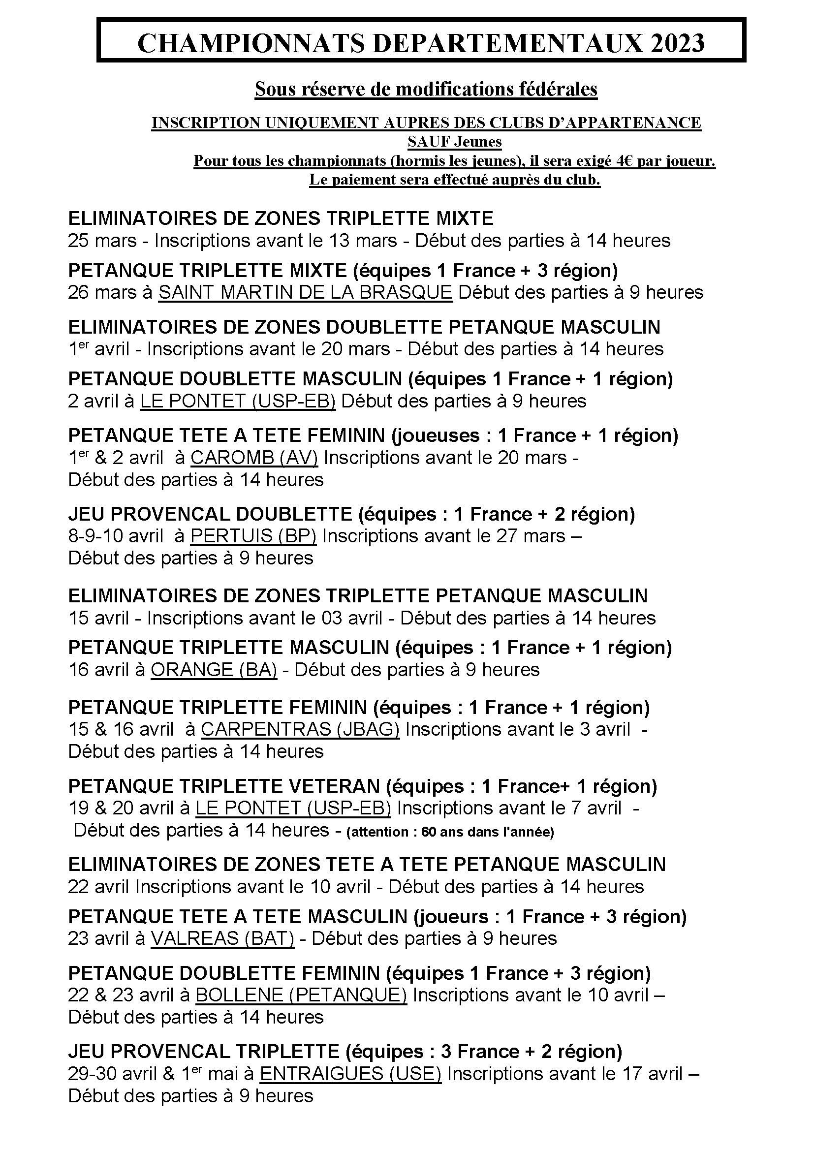 Calendrier champ84 1